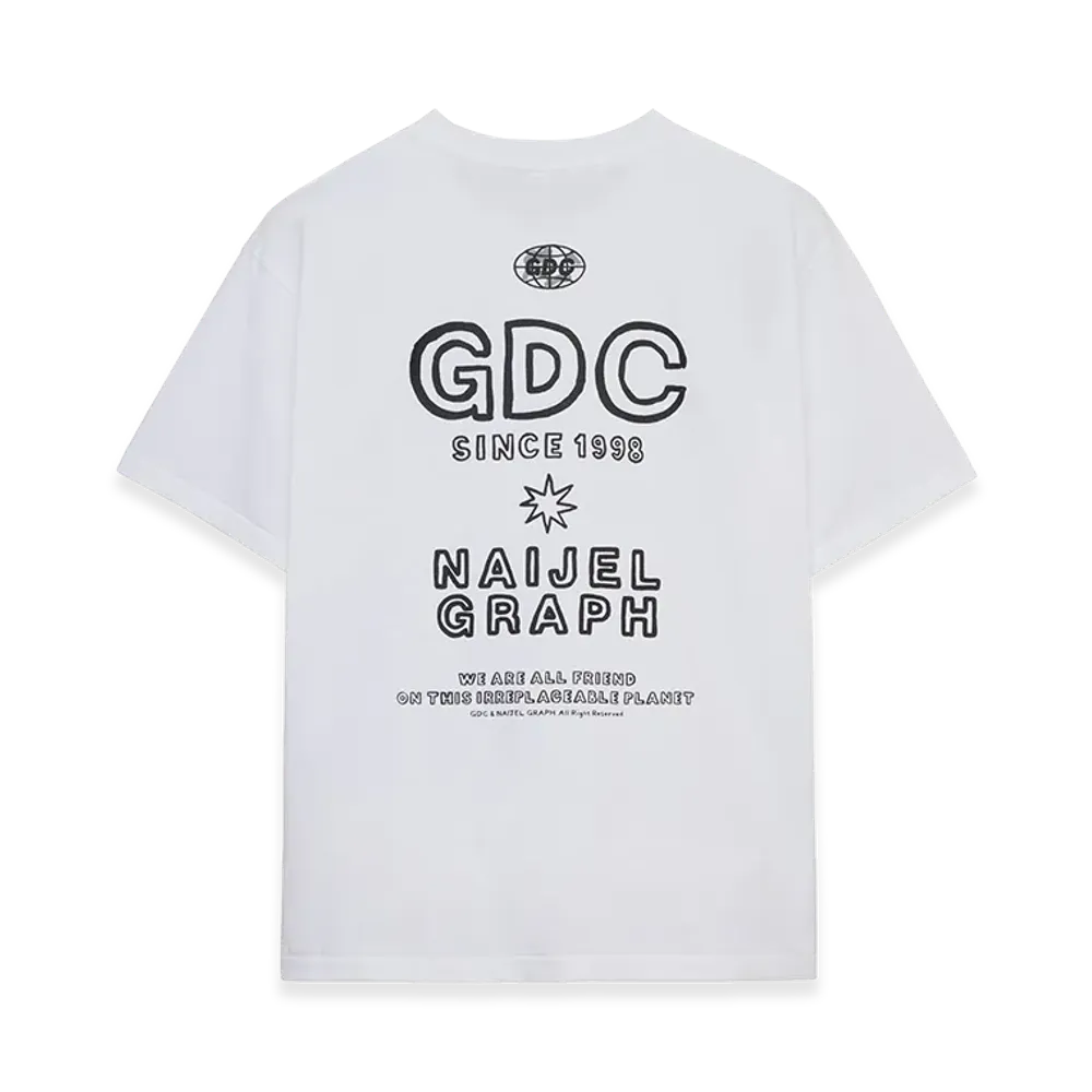 GDC x NAIJEL GRAPH Planet Tee "White"