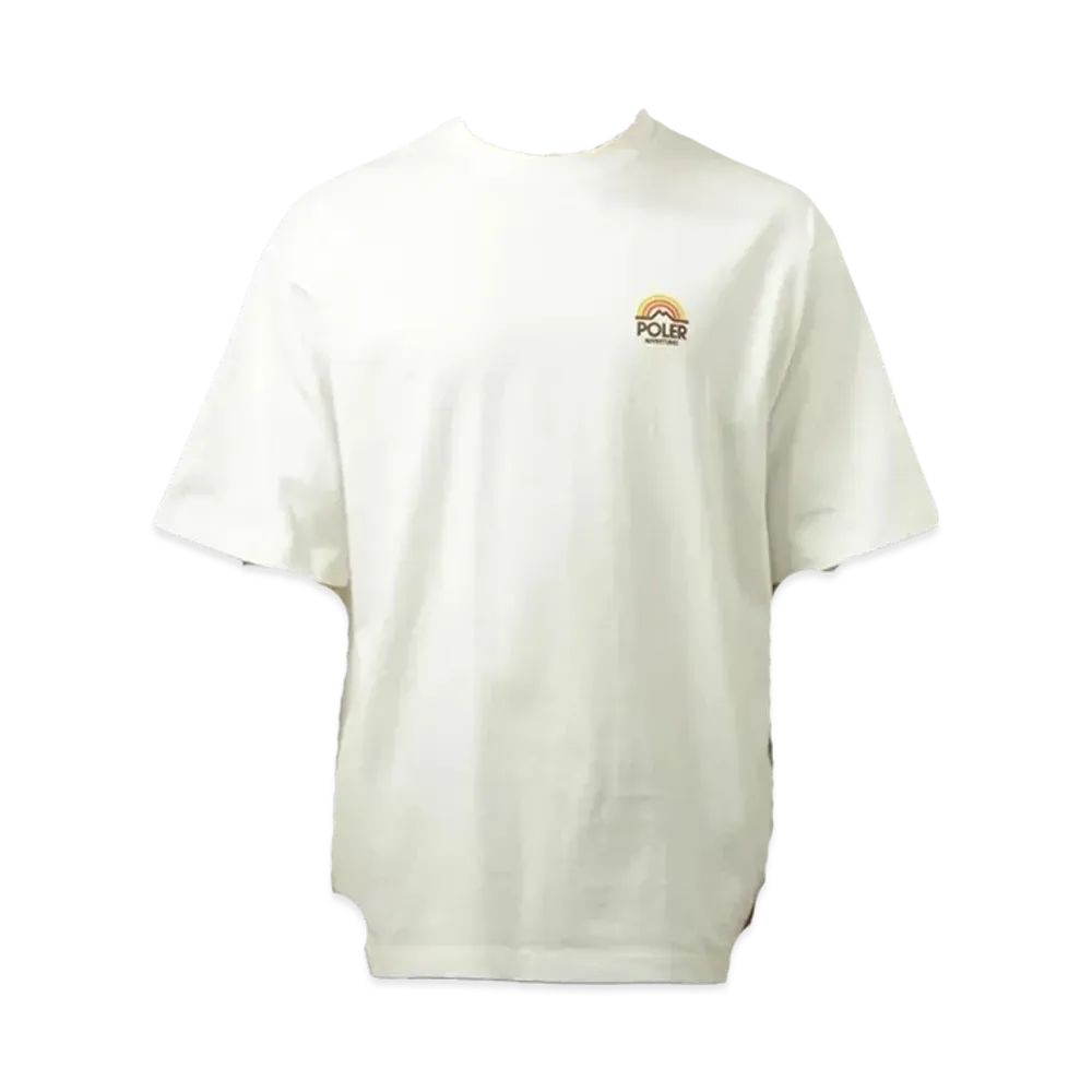 POLeR Rainbow Relaxed Fit Crew Neck SS Tee "White"