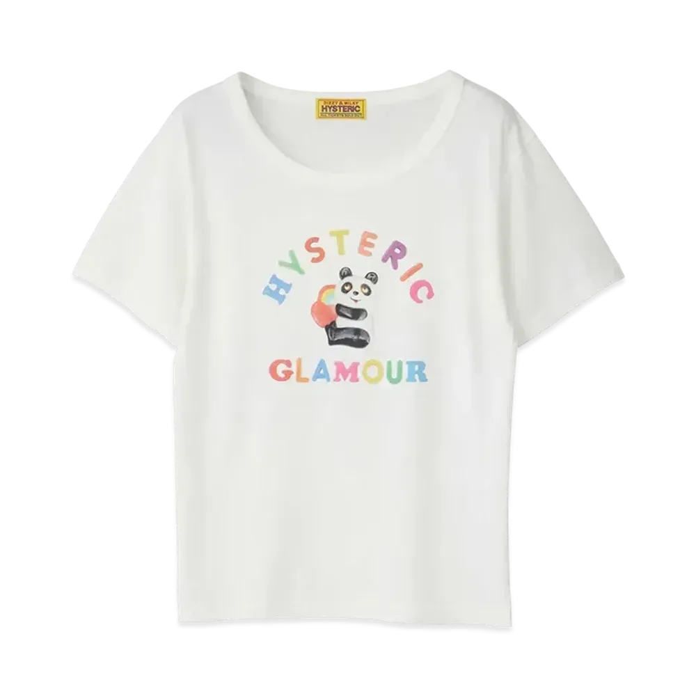 HYSTERIC GLAMOUR Panda House T-Shirt "White"