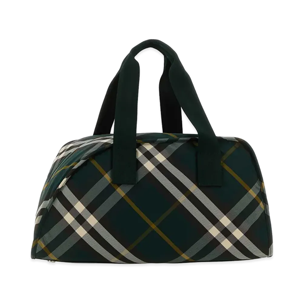 Burberry Printed Nylon Shield Travel Bag "Green"