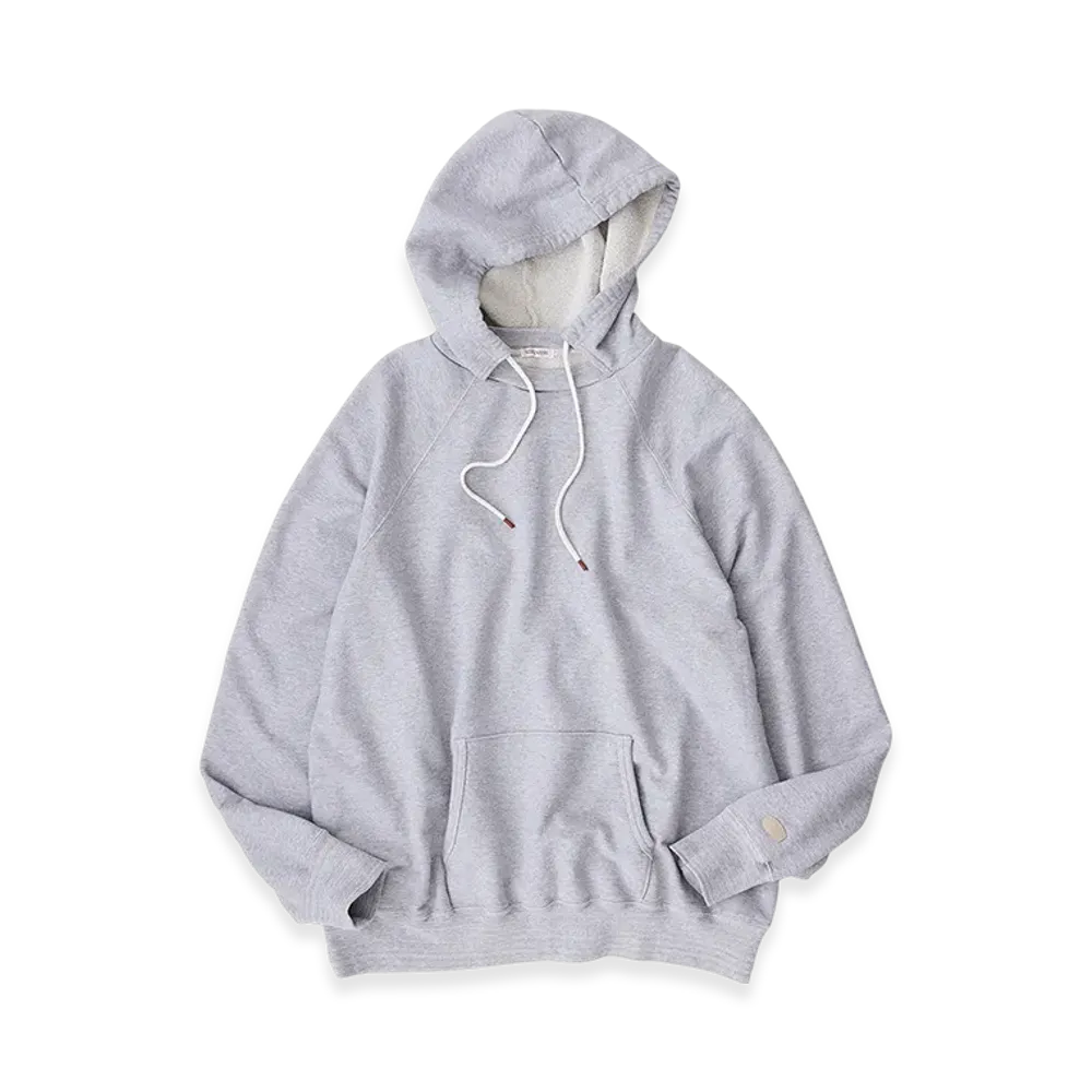 NICENESS Courtney Hooded Sweatshirt - Cotton Silk "Heather Gray"