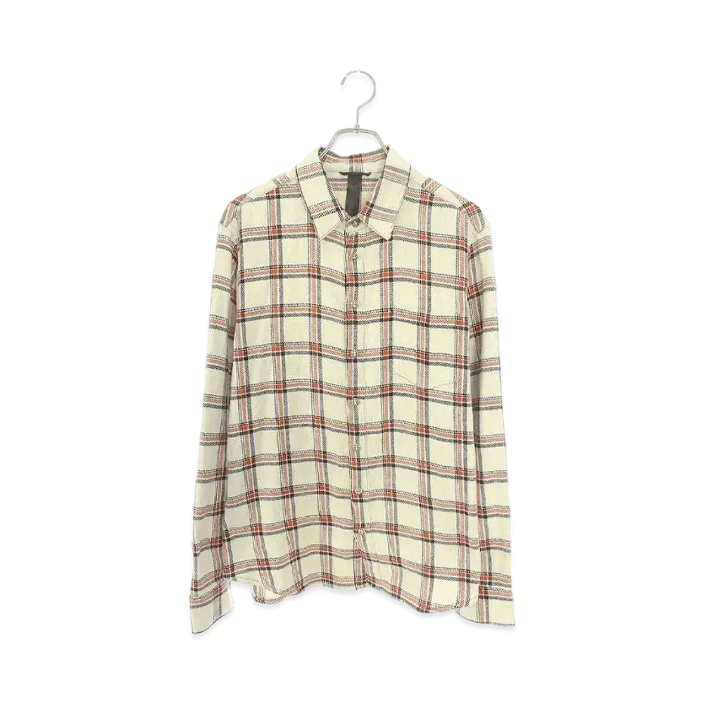 Chrome Hearts Looseends Sleeve Cross Patch Cross Ball Button L/S Shirt "Beige"