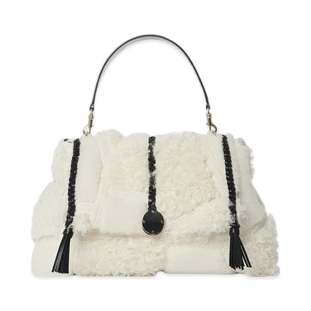 Chloe Penelope Large Soft Shoulder Bag "Snow White"