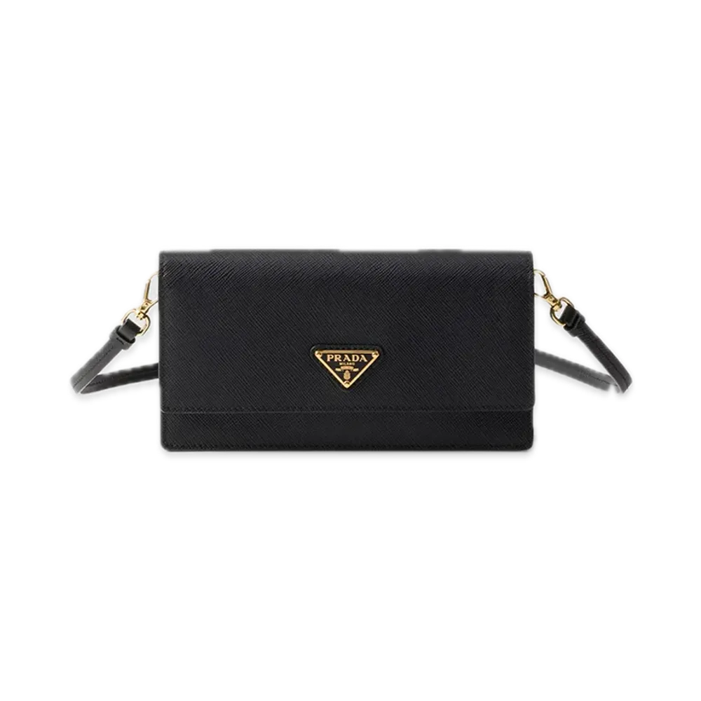 PRADA Saffiano Leather Mini Bag "Black"