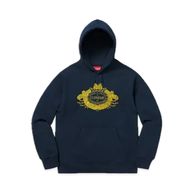 Supreme Love or Hate Hooded Sweatshirt "Navy"