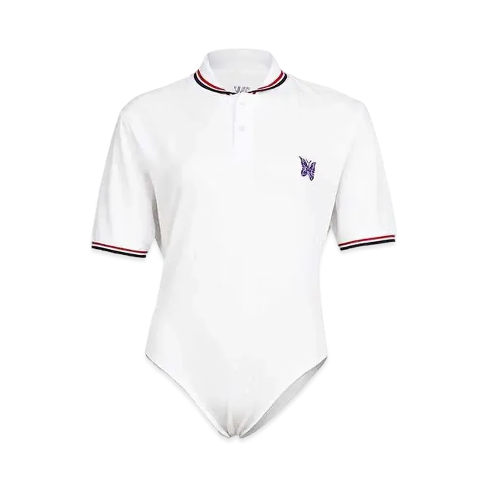Needles x TW Polo Bodysuit "White"