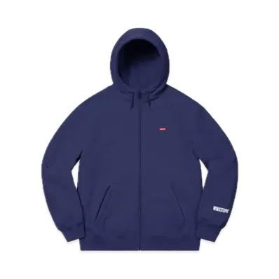 Supreme Windstopper Zip Up Hooded Sweatshirt "Washed Navy"