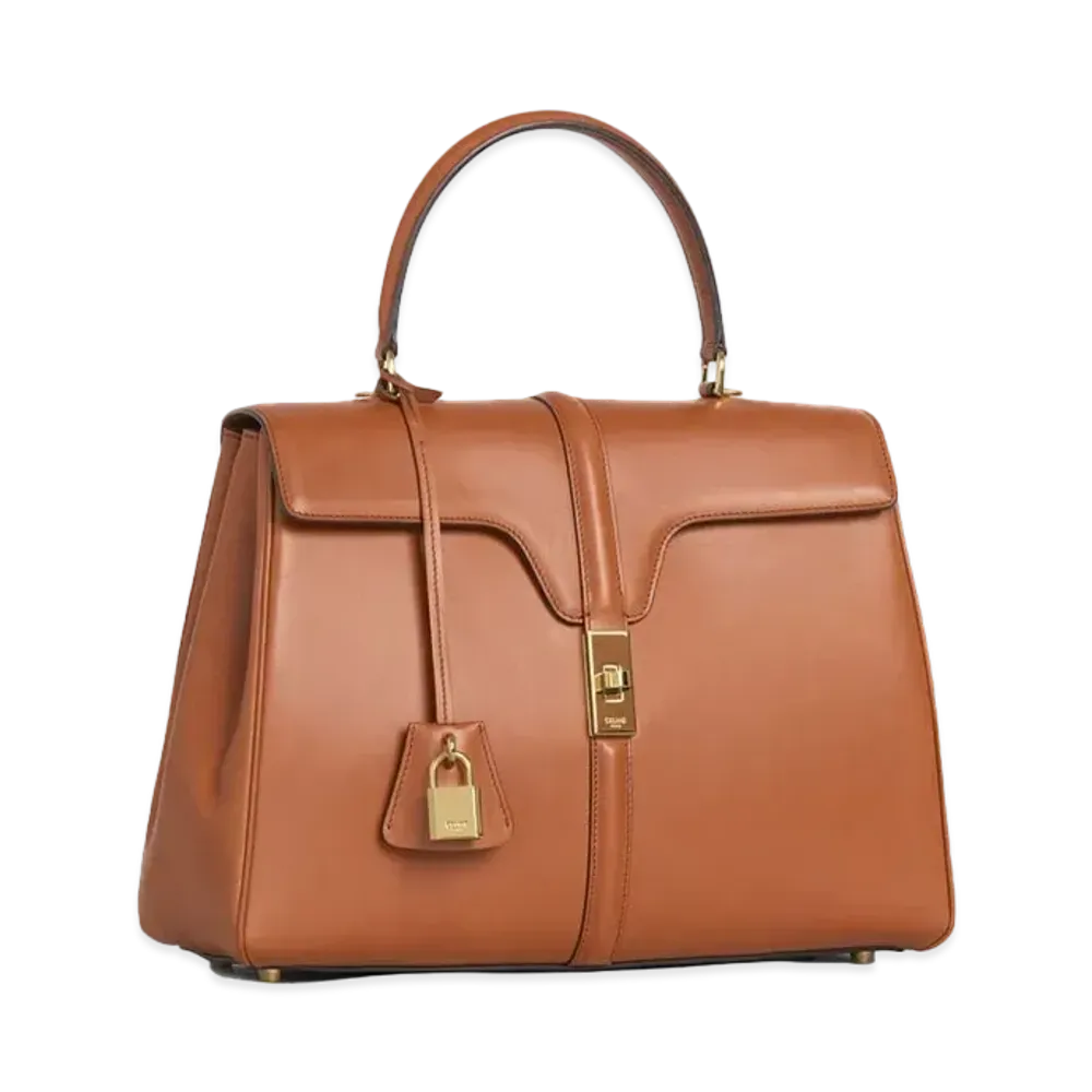 CELINE Medium 16 Bag in Natural Calfskin "Tan"