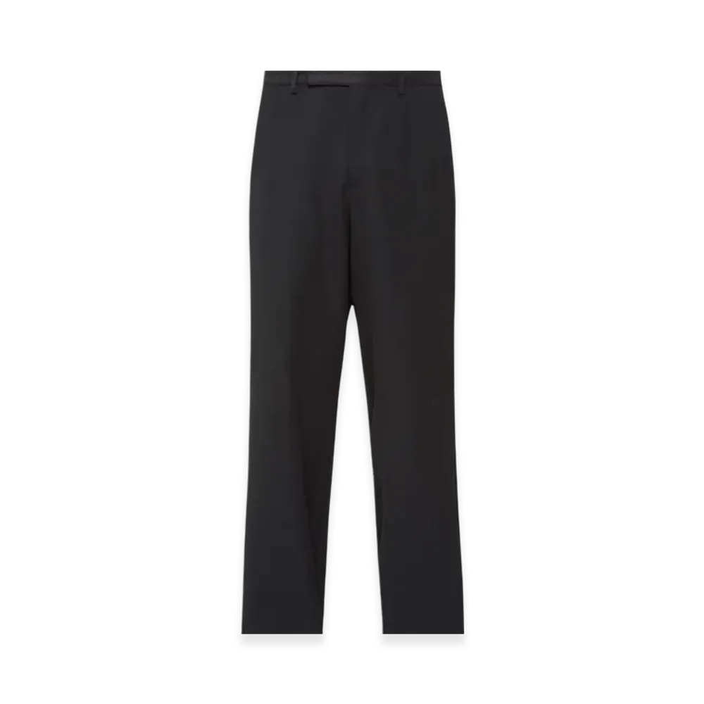 PRADA Wool Gabardine Pants "Black"