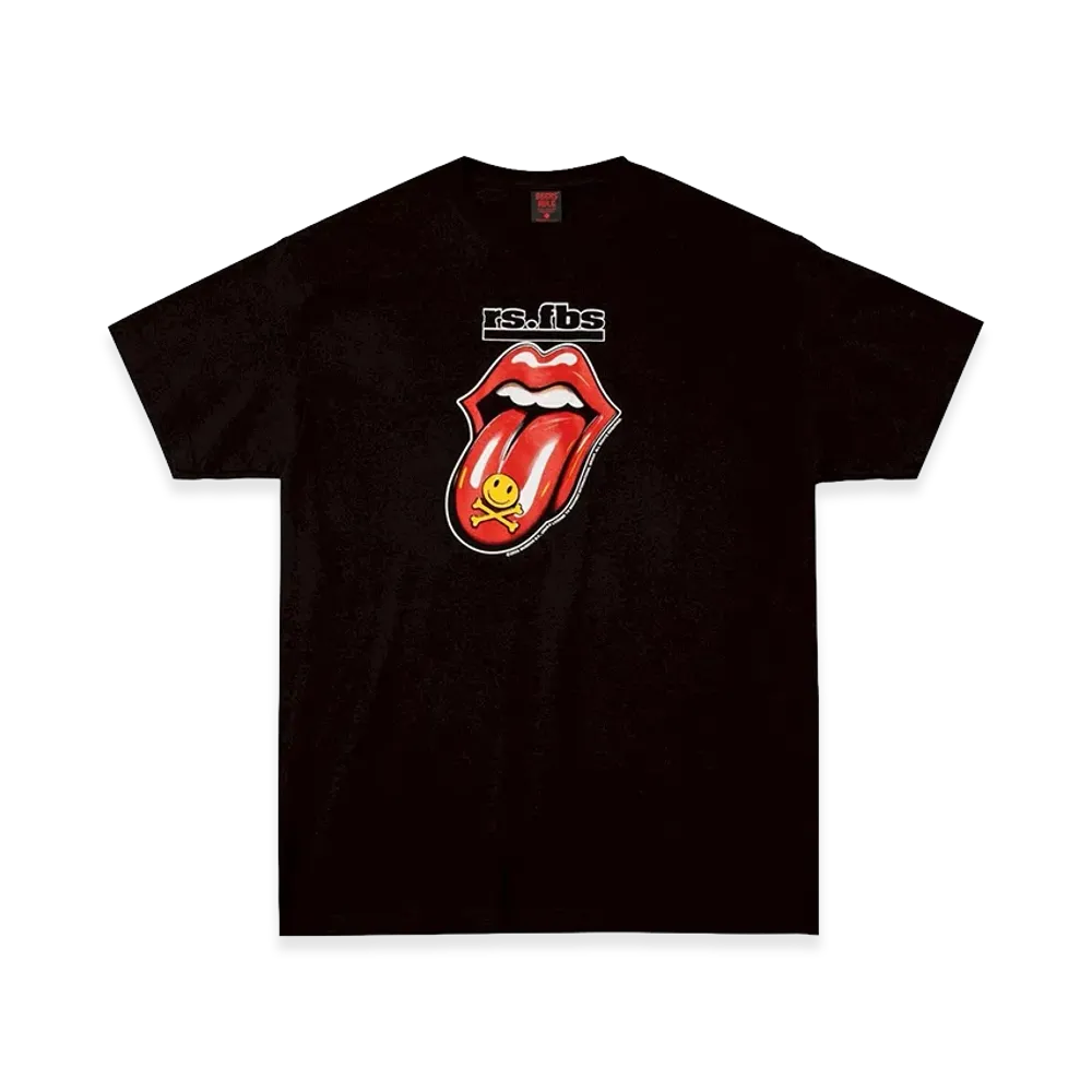 Geeks Rule x The Rolling Stones Silkscreen Printing T Shirt "Black"