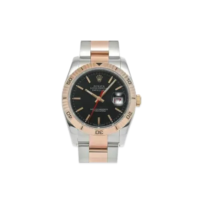 ROLEX Datejust Turn-O-Graph "Black/Stainless Steel/Everose Gold"