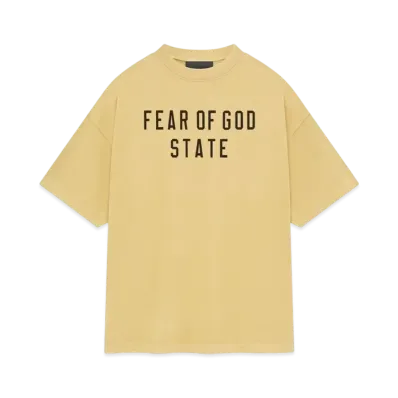 FEAR OF GOD ESSENTIALS Heavy Crewneck Tee "Amber"