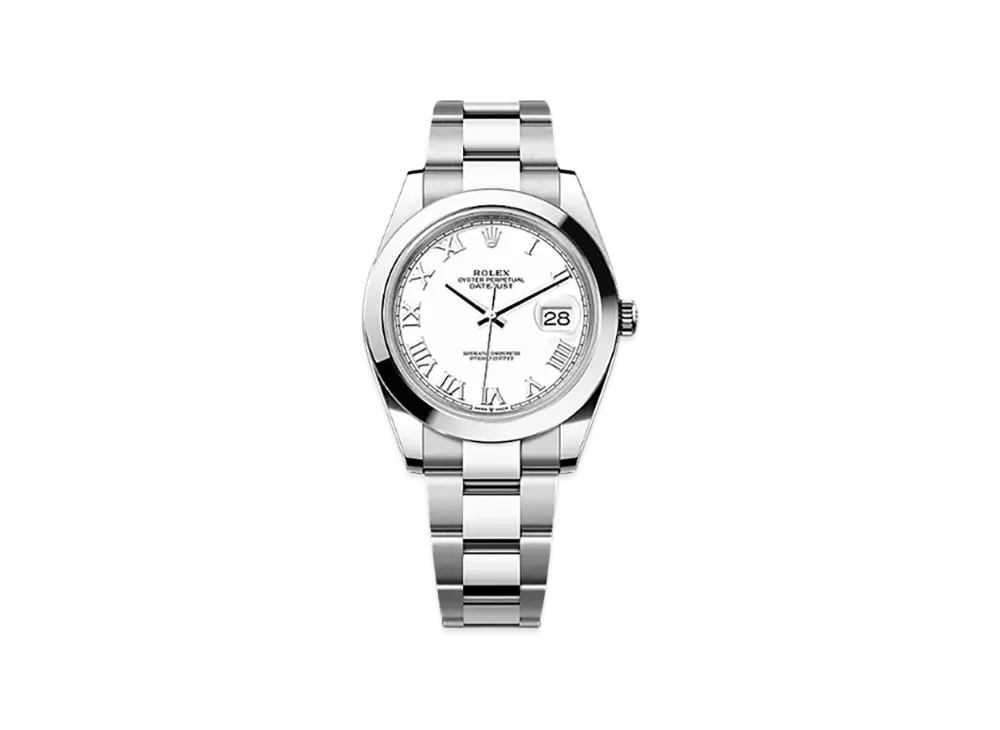 ROLEX Datejust 41 Oystersteel & Yellow Gold "White"