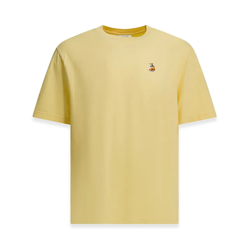 Maison Kitsune "Dreaming Fox" T-Shirt "Yellow"