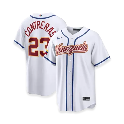 Nike 2026WBC World Baseball Classic William Contreras Venezuela Baseball Home Stadium Jersey "White"