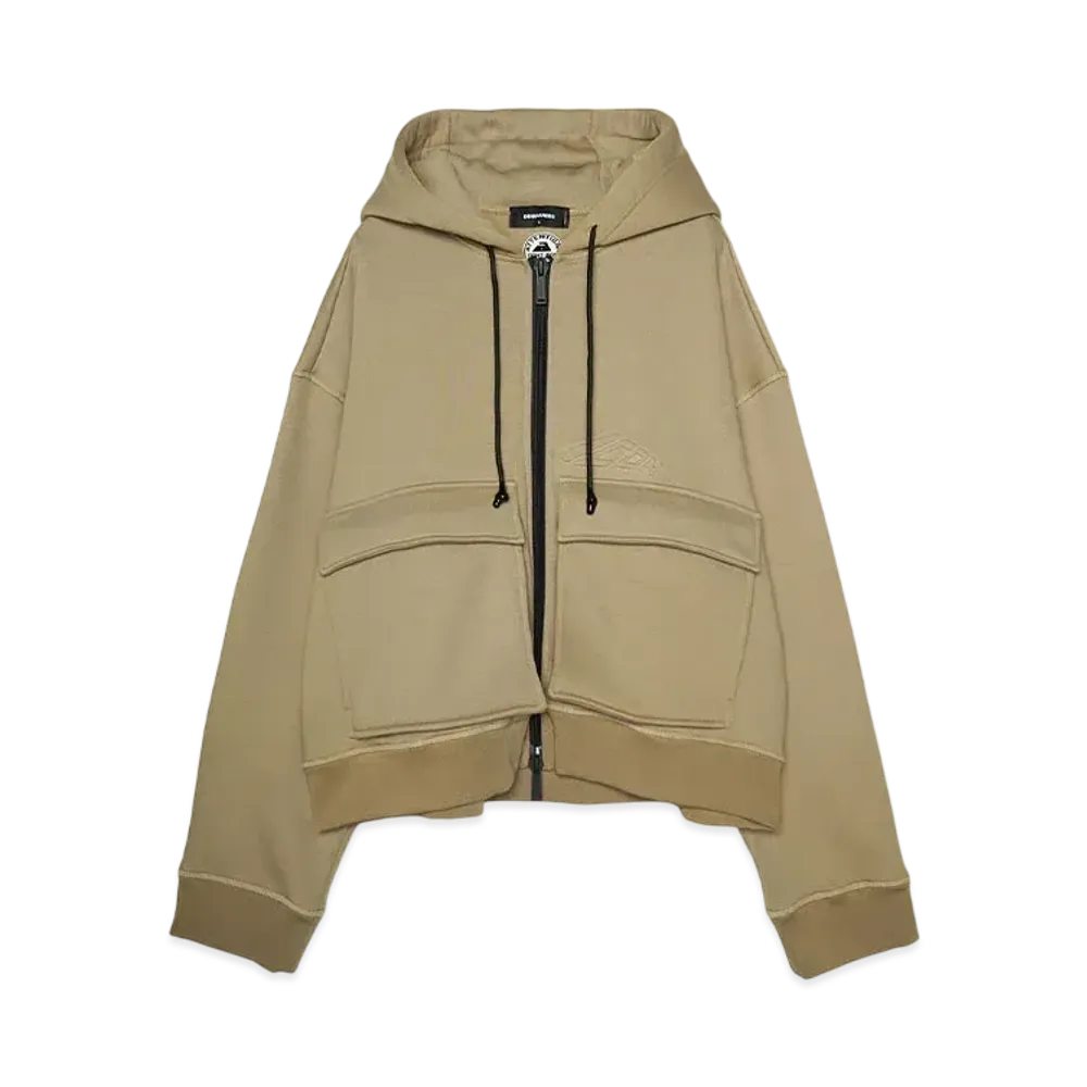 DSQUARED2 Baloon Cargo Zipped Sweatshirt "BEIGE"