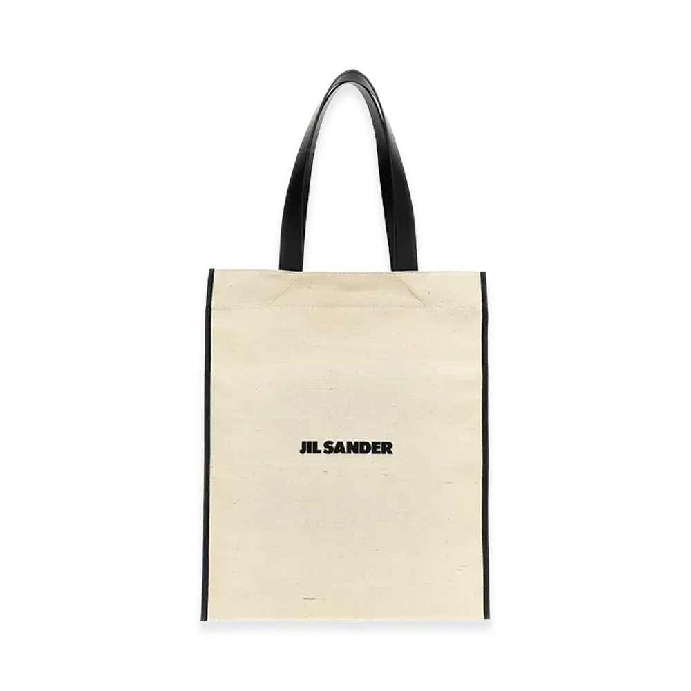 Jil Sander Women's Medium flat Shopping Bag "White"