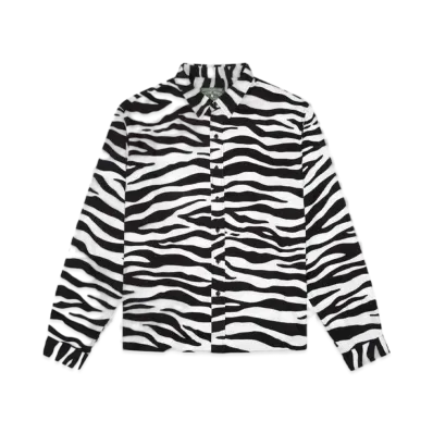 DENIM TEARS Zebra Print Button Up "Multi"