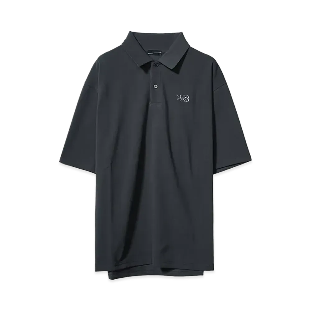 ドラえもん x LAD MUSICIAN 40/30T-CLOTHBIGPOLO "MOSS GRAY"