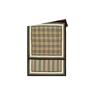 Burberry Montage Print Silk Scarf "Archive Beige"