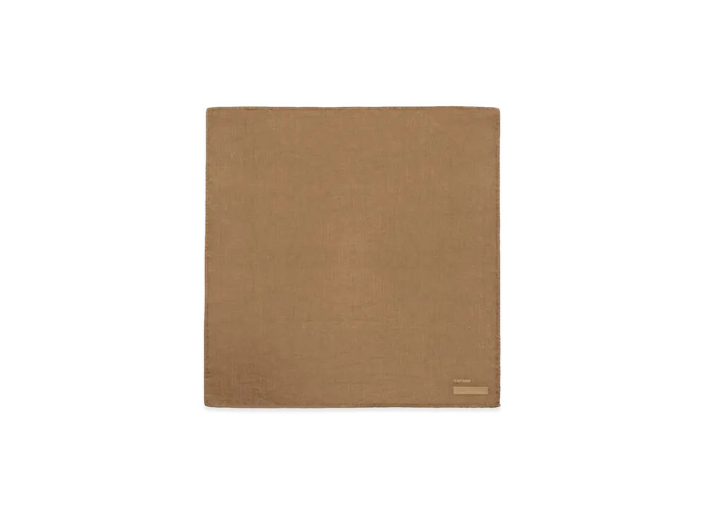 Graphpaper minus Botanical Dyed Linen Handkerchief "Brown"