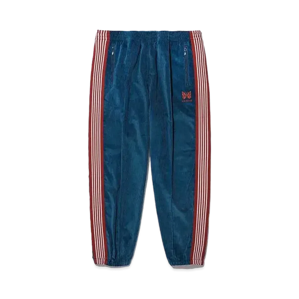 Needles x KEBOZ Corduroy Zipped Track Pants "Turquoise"