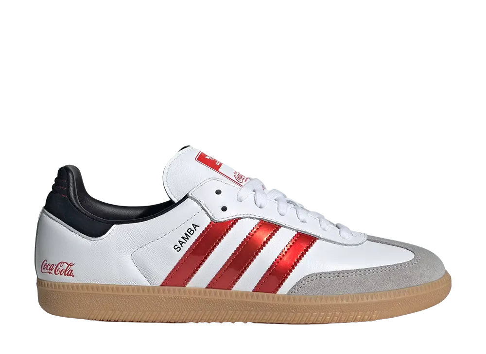Coca-Cola × adidas Samba OG "Cloud White"