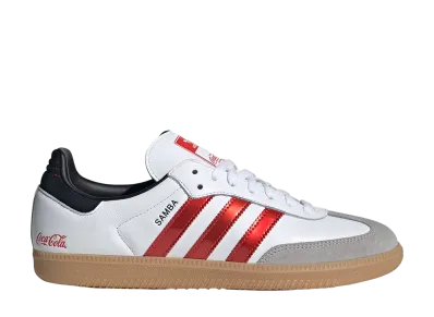 Coca-Cola × adidas Samba OG "Cloud White"