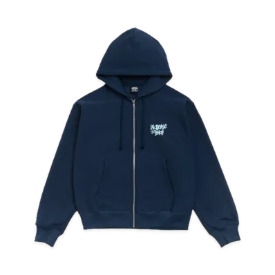 Stussy Peace Increased Zip Hoodie "Navy"