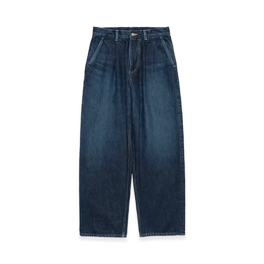Graphpaper Selvage Denim Two Tuck Pants Dark Fade "Indigo"