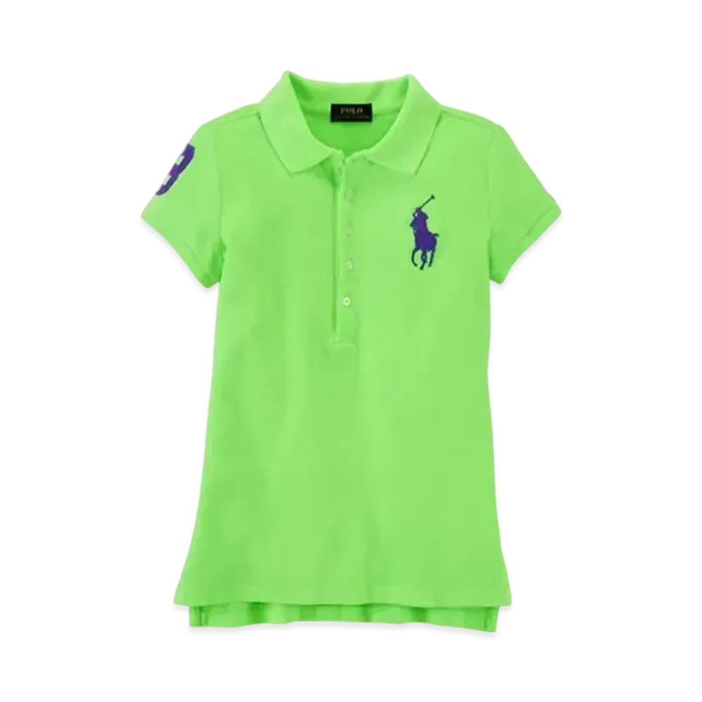 Polo Ralph Lauren Kids Big Pony Stretch Cotton Polo "Lime"