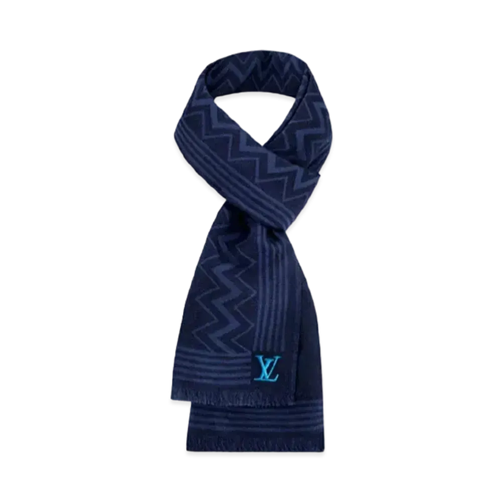 Louis Vuitton LV Ziguzagu Stole "Navy"
