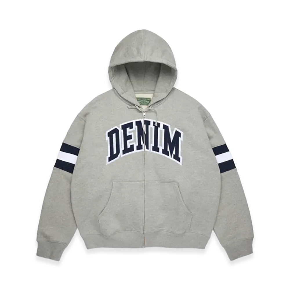 DENIM TEARS DT Stripe Zip Hoodie "Grey"