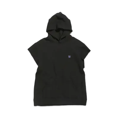 Needles C.O.S. HOODY - PE/C/PU FLEECE LINED JERSEY "Black"