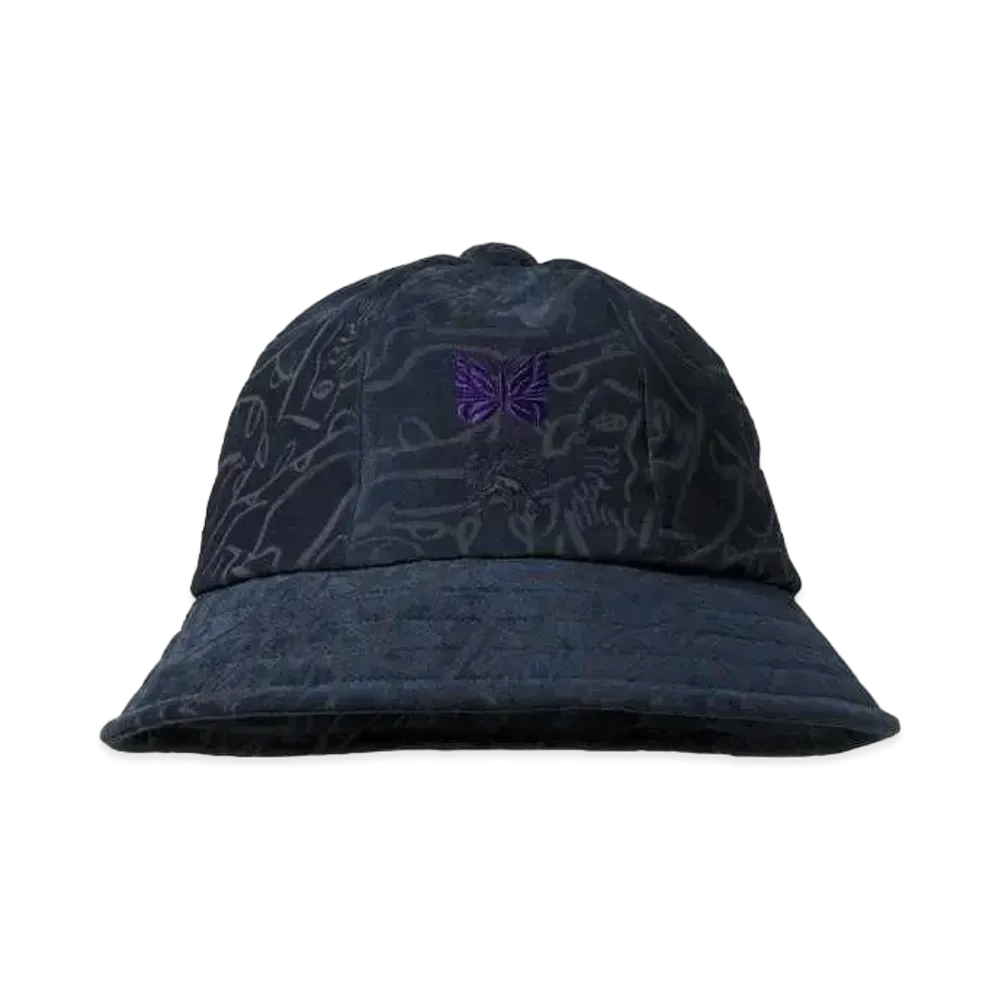 Needles x Sasquatchfabrix. Bermuda Hat Cubism Love & Peace "Navy"