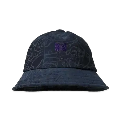 Needles x Sasquatchfabrix. Bermuda Hat Cubism Love & Peace "Navy"