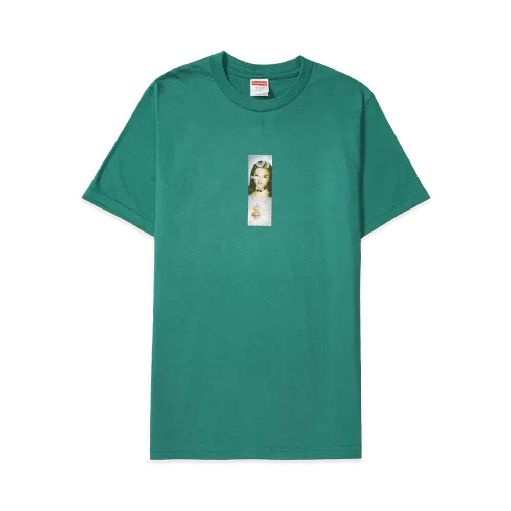 Supreme Prayer Card Box Logo Tee "Light Pine"