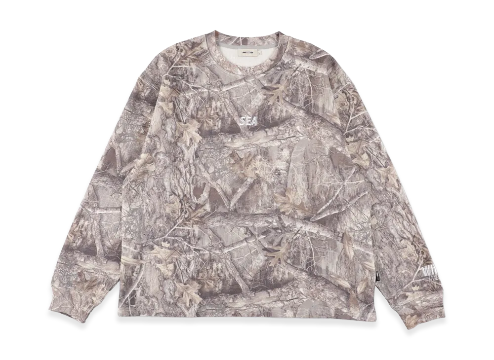 WIND AND SEA Heavy Waffle L/S Tee "Camo"