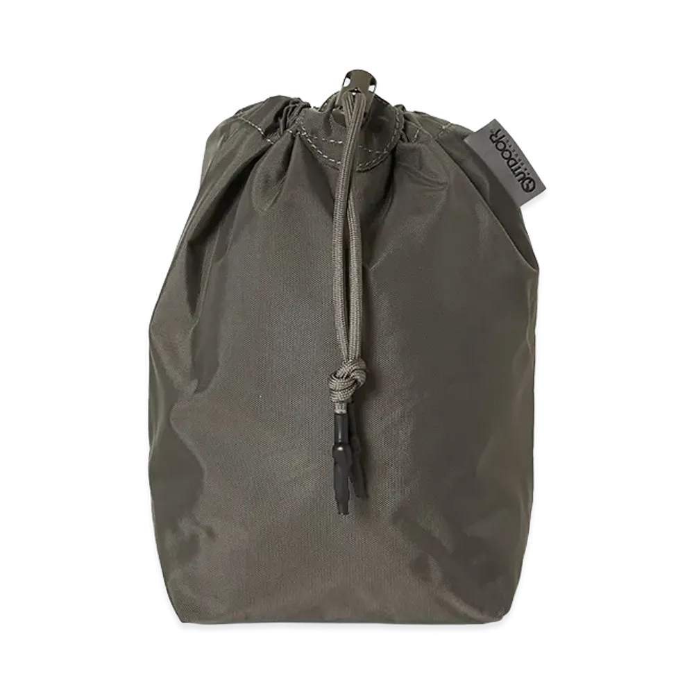 N.HOOLYWOOD TEST PRODUCT EXCHANGE SERVICE N.Hoolywood Tpes × Outdoor Products / Drawstring Bag (Small) "Charcoal"