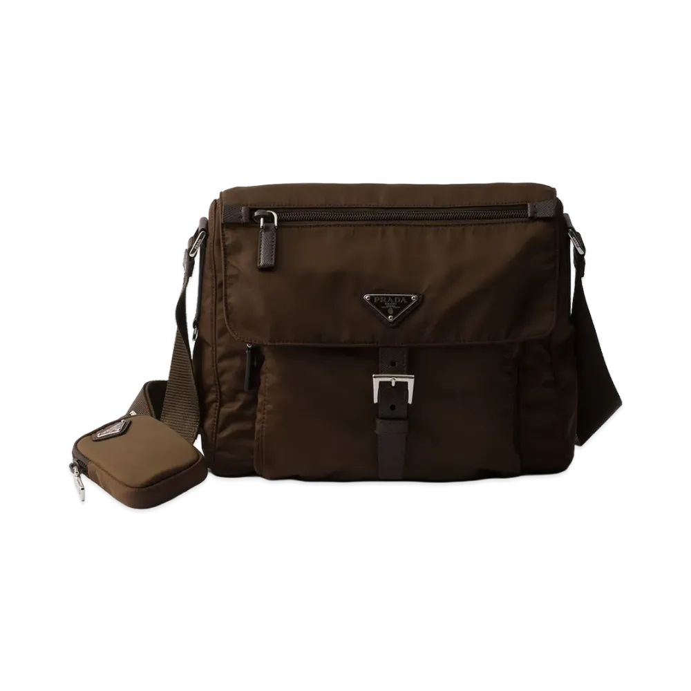PRADA Re-Nylon Shoulder Bag "Sienna Brown"