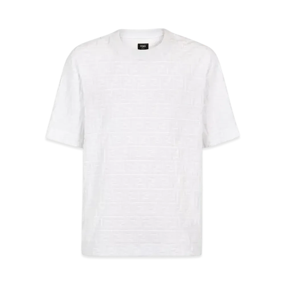 FENDI Men's FF Terry T-Shirt "White"