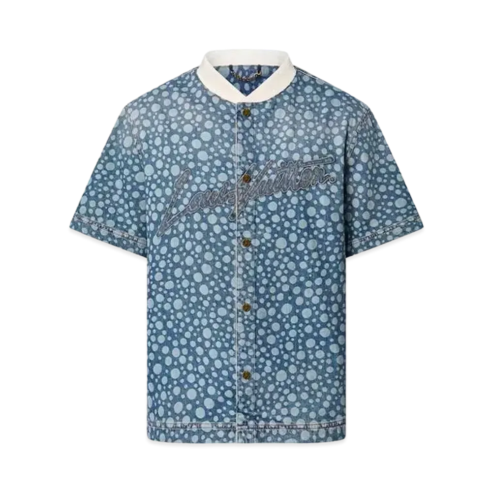 Louis Vuitton x Yayoi Kusama Infinity Dots Denim Shirt "Indigo"
