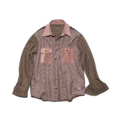 Acne Studios Patchwork Shirt "Pink/Purple"