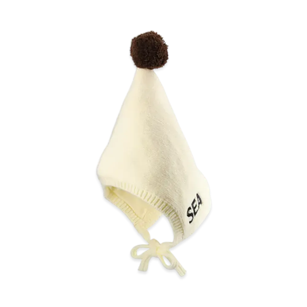 WIND AND SEA Knit Form Bonnet "Offwhite"