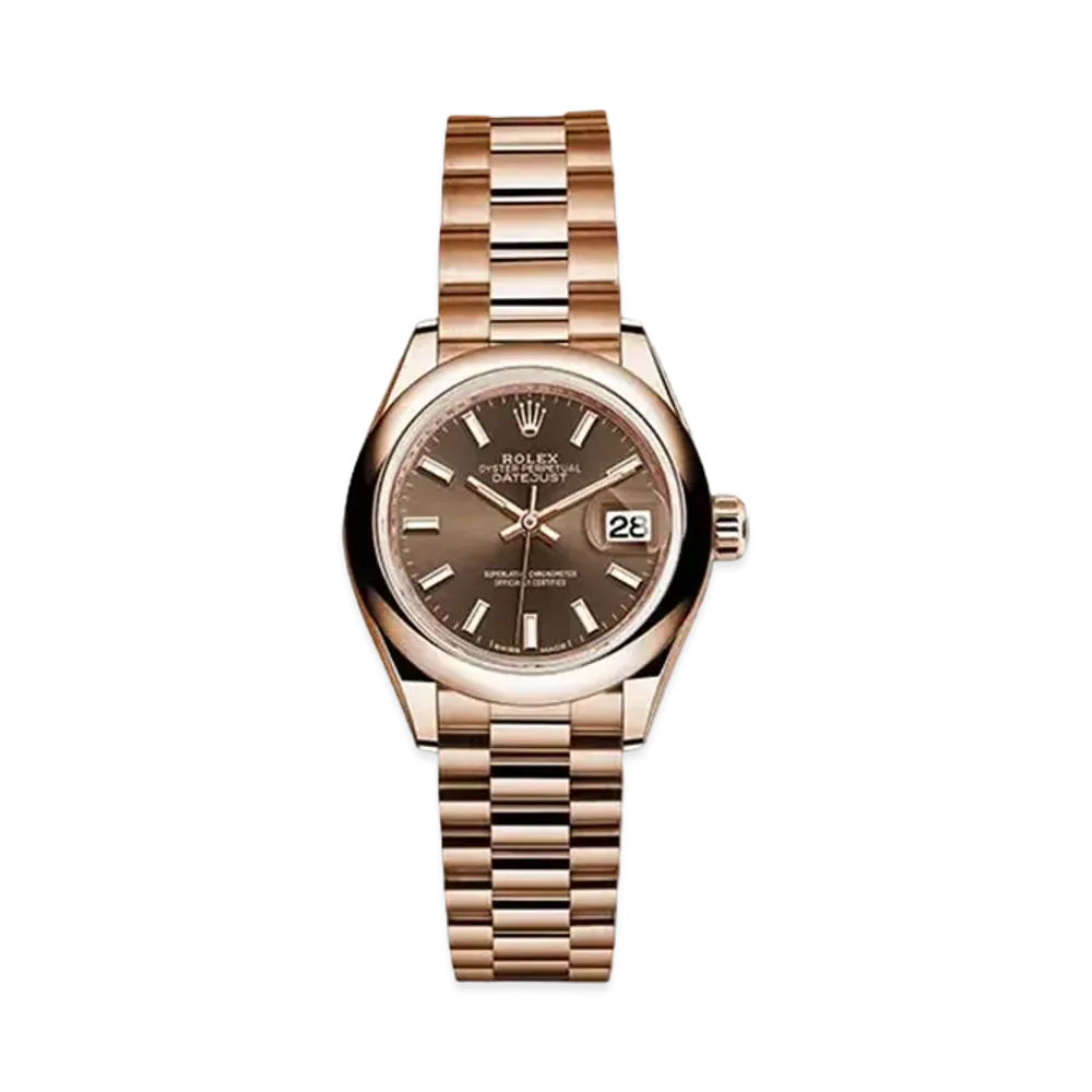 ROLEX Datejust 28 Chocolate Brown Dial 279165