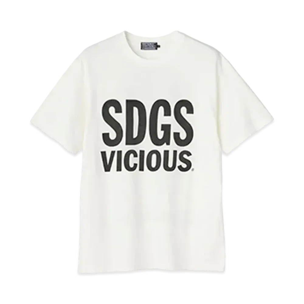 HYSTERIC BOOTLEG x THE FLWRS x Love Buzz SDGS Vicious Tee "White"
