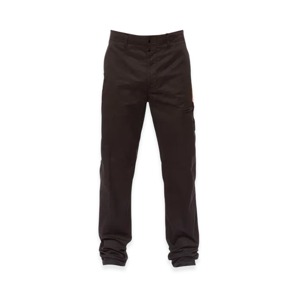 Stone Island 30110 Stretch Cotton Gabardine Garment Dyed Fatigue Trousers - 22FW "Black"