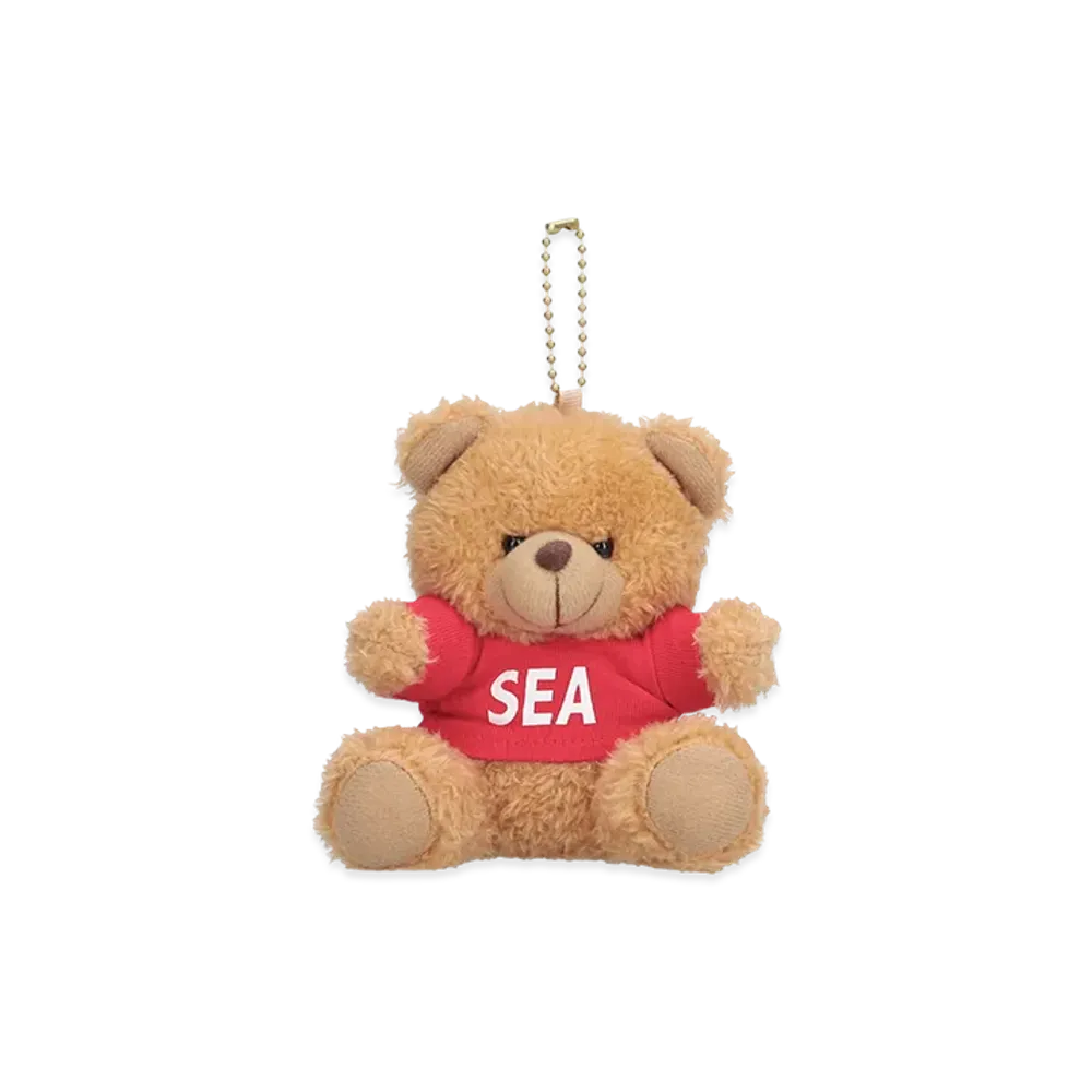 WIND AND SEA Teddy Bear Key Ring "Red"