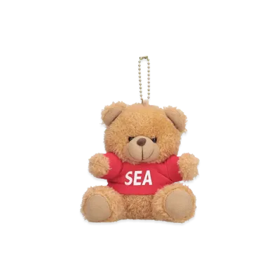 WIND AND SEA Teddy Bear Key Ring "Red"