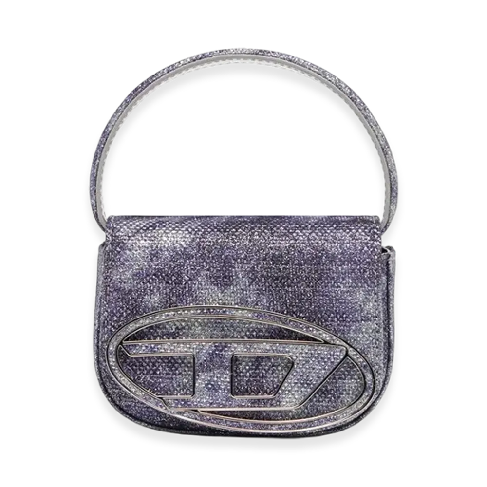 Diesel 1Dr XS 1Dr XS-Iconic Mini Bag In Shimmer Fabric "Blue"